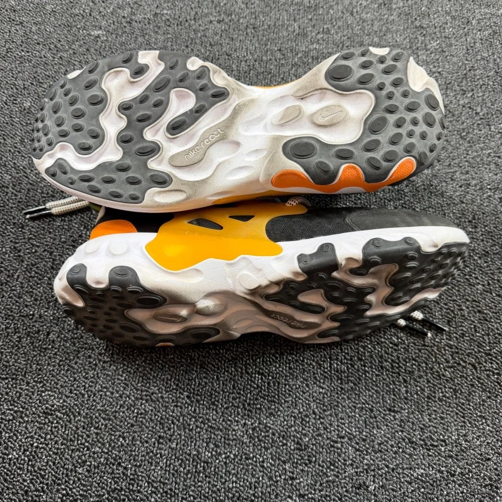 Nike React Presto GS Black Orange Halloween CK2403-001 Women 8.5 Running Trainer